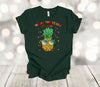 Summer Shirt, Merry Christmas In July, Pineapple With Lights, Premium Unisex Soft Tee Shirt, Plus Size Available 2x, 3x 4x