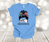 Sports Shirt, Messy Bun, Mom Of Both, Soccer Mom, Baseball Mom, Premium Soft Unisex Shirt, 2x, 3x, 4x, Plus Sizes Available