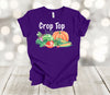 Summer Vegetables, Crop Top, Vegetable Garden, Farmer's Market, Premium Soft Unisex Tee, Plus Size 2x, 3x, 4x Available