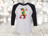 Spring Shirt, Hummingbird And Flowers, Colorful Hummingbird Raglan, Next Level Raglan Three Quarter Sleeve, Choice Of Colors