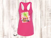 Summer Tank Top, Aloha Pineapple Flowers, Vacation Tank Top, Next Level Women's Ideal Racerback Tank