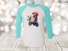 Chicken Raglan, Watercolor Rooster Shirt, Chicken Mom, Chicken Farm, Unisex Next Level Raglan Three Quarter Sleeve