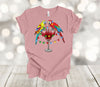 Christmas Shirt, Tropical Christmas, Parrots And Margarita, Christmas Lights, Premium Unisex Soft Tee Shirt, Plus Size Available 2x, 3x 4x