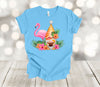 Summer Gnome, Flamingo Gnome, Hibiscus Gnome, Vacation Gnome, Premium Unisex Tee, Plus Size 2x, 3x, 4x, Available