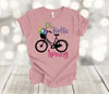 Spring Shirt, Hello Spring, Bicycle And Basket Of Flowers, Spring Shirt, Premium Soft Unisex, 2x, 3x, 4x, Plus Sizes Available