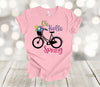 Spring Shirt, Hello Spring, Bicycle And Basket Of Flowers, Spring Shirt, Premium Soft Unisex, 2x, 3x, 4x, Plus Sizes Available