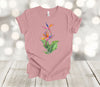 Tropical Flowers Tee, Bird Of Paradise, Crane Flowers,Strelitzia, Premium Soft Unisex Shirt, Plus Size Available, 3x, 4x Sizes