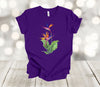 Tropical Flowers Tee, Bird Of Paradise, Crane Flowers,Strelitzia, Premium Soft Unisex Shirt, Plus Size Available, 3x, 4x Sizes