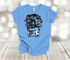 Sports Shirt, Messy Bun, Mom Of Both, Soccer Mom, Cheer Mom, Premium Soft Unisex Shirt, 2x, 3x, 4x, Plus Sizes Available