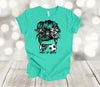 Sports Shirt, Messy Bun, Mom Of Both, Soccer Mom, Cheer Mom, Premium Soft Unisex Shirt, 2x, 3x, 4x, Plus Sizes Available