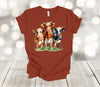 Cow Shirt, Cow Trio, Cow Lover, Farm Shirt, Cow Mom, Cow Gift, Premium Soft Tee, Plus Sizes Available 3x, 4x