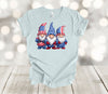 Independence Day Shirt, Patriotic Gnomes, Gnome Trio Patriotic, Red White And Blue,  Premium Soft Unisex Shirt, Plus Sizes Available