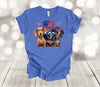 Independence Day Shirt, Patriotic Dachshund, Weiner Dogs, Red White And Blue,  Premium Soft Unisex Shirt, Plus Sizes Available