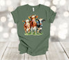 Cow Shirt, Cow Trio, Cow Lover, Farm Shirt, Cow Mom, Cow Gift, Premium Soft Tee, Plus Sizes Available 3x, 4x