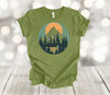 Hiking Shirt, Mountains And Forest, Camping Shirt, Outdoor Tee, Premium Soft Unisex, Plus Sizes Available 2x, 3x, 4x, Christmas Holiday