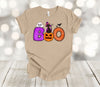 Halloween Shirt, Boo, Pumpkin, Bat, Halloween Cat, Spooky Shirt, Fall Shirt, Premium Soft Tee Shirt, 2x, 3x, 4x Plus Size Available