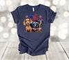 Independence Day Shirt, Patriotic Dachshund, Weiner Dogs, Red White And Blue,  Premium Soft Unisex Shirt, Plus Sizes Available