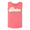 Bachelorette Party Tank, Babe Retro Print, Comfort Colors Unisex Tank Top, Plus Size Available