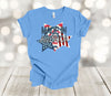 Independence Day Shirt, Made In America, July 4th Stars, Tie Dye,  Red White And Blue,  Premium Soft Unisex Shirt, Plus Sizes Available