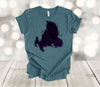 Halloween Shirt, Black Cat Silhouette, Spooky Shirt, Fall Shirt, Premium Soft Tee Shirt, 2x, 3x, 4x Plus Size Available