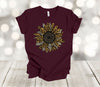 Leopard Sunflower Shirt, Sunflower Lover, Beautiful Sunflower Tee, Premium Soft Unisex Tee, Plus Size 2x, 3x, 4x Plus Sizes Available