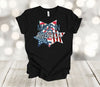 Independence Day Shirt, Made In America, July 4th Stars, Tie Dye,  Red White And Blue,  Premium Soft Unisex Shirt, Plus Sizes Available