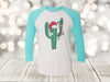 Christmas Raglan, Christmas Cactus, Christmas Lights, Christmas Lover, Christmas Tree, Next Level Raglan 3/4 Sleeve, Choice Of Colors