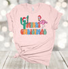 Tropical Christmas, Merry Christmas, Christmas Flamingo, Christmas Lights, Christmas Cactus, Premium Soft Unisex Shirt, Plus Sizes Available