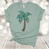 Tropical Christmas, Palm Tree With Christmas Light, Beach Christmas, Tropical Vacation, Premium Soft Unisex Shirt, Plus Sizes Available