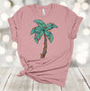 Tropical Christmas, Palm Tree With Christmas Light, Beach Christmas, Tropical Vacation, Premium Soft Unisex Shirt, Plus Sizes Available