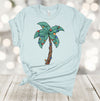 Tropical Christmas, Palm Tree With Christmas Light, Beach Christmas, Tropical Vacation, Premium Soft Unisex Shirt, Plus Sizes Available