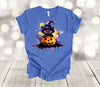 Halloween Shirt, Black Cat And Pumpkin, Witch Cat, Witch Shirt, Halloween Cat, Fall Shirt, Premium Soft Unisex Tee, Plus Sizes Available