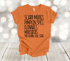 Fall Shirt, Scary Movies Pumpkin Spice Flannels Murders You Know Fall Stuff, Premium Unisex Soft Tee, 2x, 3x, 4x, Plus Sizes Available