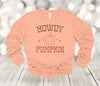 Fall Long Sleeve, Howdy Pumpkin, Pumpkin Season, Autumn Season, Bella Canvas Long Sleeve Unisex, 2x, 3x, Plus Size Available