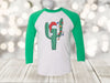 Christmas Raglan, Christmas Cactus, Christmas Lights, Christmas Lover, Christmas Tree, Next Level Raglan 3/4 Sleeve, Choice Of Colors