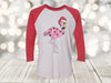 Christmas Raglan, Christmas Flamingo, Christmas Lights, Christmas Lover, Christmas Tree, Next Level Raglan 3/4 Sleeve, Choice Of Colors