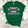 Tropical Christmas, Merry And Bright, Christmas Flamingo, Christmas Lights, Beach Christmas, Premium Soft Unisex Shirt, Plus Sizes Available