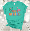 Tropical Christmas, Merry Christmas, Christmas Flamingo, Christmas Lights, Christmas Cactus, Premium Soft Unisex Shirt, Plus Sizes Available