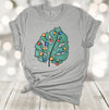 Tropical Christmas, Palm Leaves With Christmas Light, Beach Christmas, Tropical Vacation, Premium Soft Unisex Shirt, Plus Sizes Available