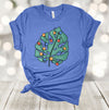 Tropical Christmas, Palm Leaves With Christmas Light, Beach Christmas, Tropical Vacation, Premium Soft Unisex Shirt, Plus Sizes Available