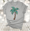 Tropical Christmas, Palm Tree With Christmas Light, Beach Christmas, Tropical Vacation, Premium Soft Unisex Shirt, Plus Sizes Available