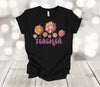 Teacher Shirt, Retro Flowers, Teacher Gift, Teacher Flowers, Premium Soft Tee Shirt, 2x, 3x, 4x Plus Size Available