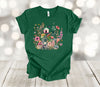 Spring Flowers, Pretty Flowers And Birdhouse, Floral Shirt, Summer Flowers, Premium Soft Unisex Tee, Plus Size 2x, 3x, 4x Available