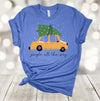 Christmas Shirt, Jingle All The Way, Old Car With Christmas Tree, Holiday Shirt, Premium Soft Unisex Tee, Plus Size 2x, 3x, 4x Available