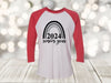 Graduation Raglan, Class Of 2024 Rainbow, Graduation Shirt, Graduate, Plus Sized Available, Next Level Raglan Three Quarter Sleeve