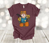 Fall Shirt, Scarecrow, Sunflowers, Black Bird, Pumpkins, Cute Scarecrow, Premium Soft Unisex, Plus Size 2x, 3x, 4x Plus Sizes Available