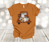 Fall Shirt, Old Truck With Pumpkins And Ghost, Pumpkin Truck, Fall Harvest, Premium Soft Unisex Shirt, 2x, 3x, 4x, Plus Sizes Available