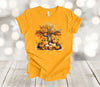 Fall Shirt, Autumn Leaves On Tree, Pumpkins, Pumpkin Patch, Premium Soft Unisex Shirt, 2x, 3x, 4x, Plus Sizes Available