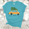 Christmas Shirt, Jingle All The Way, Old Car With Christmas Tree, Holiday Shirt, Premium Soft Unisex Tee, Plus Size 2x, 3x, 4x Available