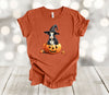 Halloween Shirt, Cow Witch In Pumpkin, Witch Hat, Pumpkins, Jack O'lanterns, Premium Soft Unisex Tee, Plus Size 2x, 3x, 4x Available